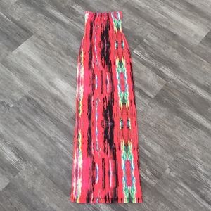 Multicolored Blush Mark Long Maxi
